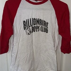 Billionaire Boys Club Red and White Logo Tee